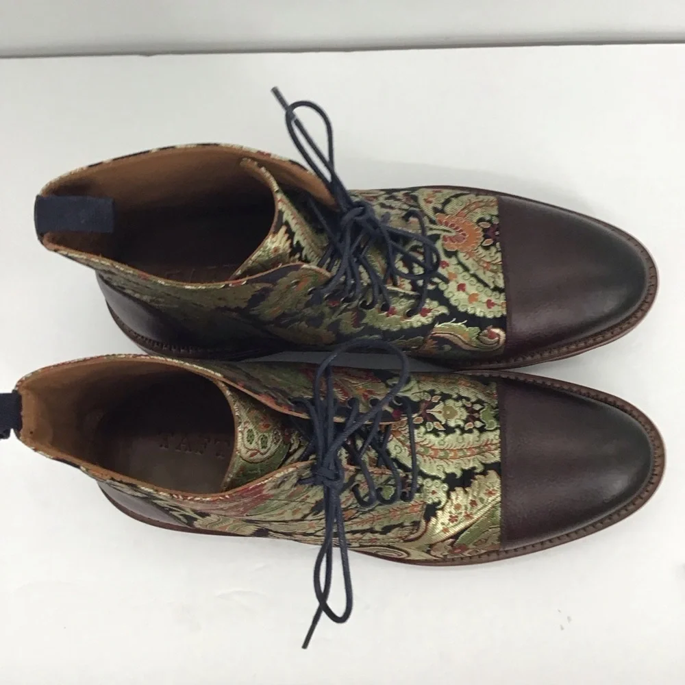 TAFT Men’s NWOT Jack Boot Kashmir Pattern Made in Spain Size EU 44.5 - US 11.5